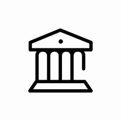 bank finance icon sign vector