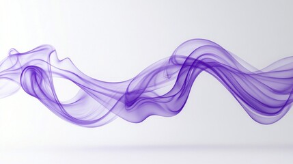 Abstract Purple Smoke Wave Design Image