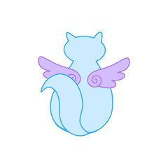 Element cats, fantasy cat with wings