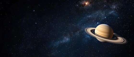 Exploring the wonders of saturn in space stellar environment astronomy visualization cosmic perspective celestial concept
