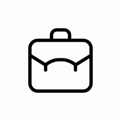 suitcase handbag icon sign vector
