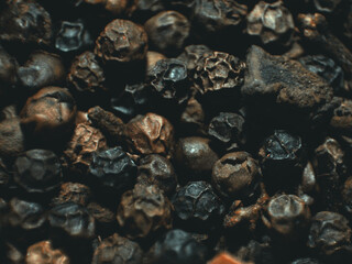 black pepper macro shot