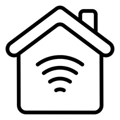 Organic food outline icon promoting healthy and sustainable eating