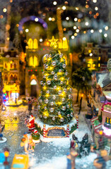 Christmas decoration with a Christmas tree
