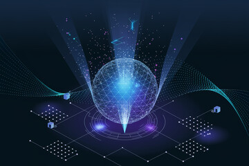 Image describing crybersecurity, firewall, threats, protection, and monitoring