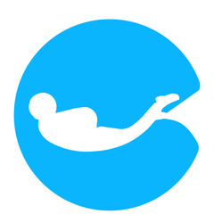 Bold and eye-catching skydiving and parachuting insignia. Ideal for creating a strong club identity.