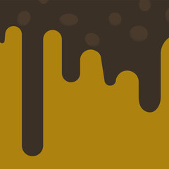 Melted chocolate artfully flows over cones, forming a sweet, flowing pattern that's visually delectable.