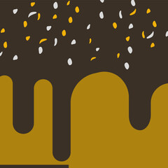 Endless chocolate streams cover cones, showcasing a perfectly blended ice cream pattern for sweet cravings.