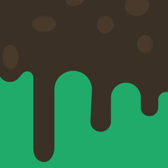 Chocolate streams flow endlessly on cones, presenting a charmingly seamless design for dessert lovers.