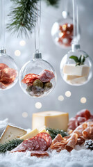 Transparent Christmas Bauble Filled with Gourmet Delights