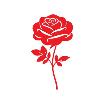 recommend clip art: Flower rose clip art design on plain white transparent isolated background for card, shirt, hoodie, sweatshirt, apparel, card, tag, mug, icon, poster or badge