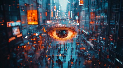 AI analytics applied to urban CCTV footage for tracking movement and behaviors in crowded spaces