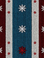 Festive snowflake knit pattern cozy home textile design winter vibes