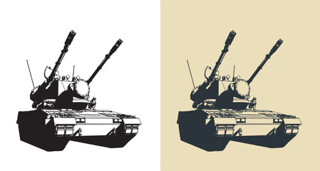 Gepard anti-aircraft self-propelled gun © blacklight_trace