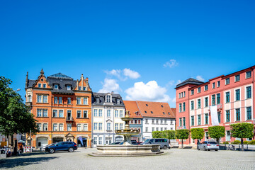 Markt von Rudolstadt, Thüringen, Deutschland 