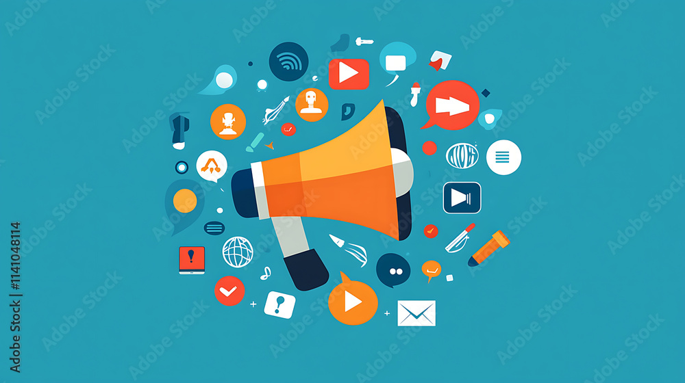 Aufkleber content curation within a digital marketing strategy, highlighting the process of selecting and mana