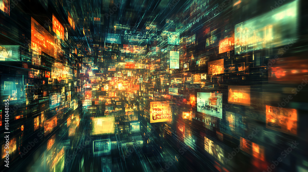 Poster content curation within a digital marketing strategy, highlighting the process of selecting and mana