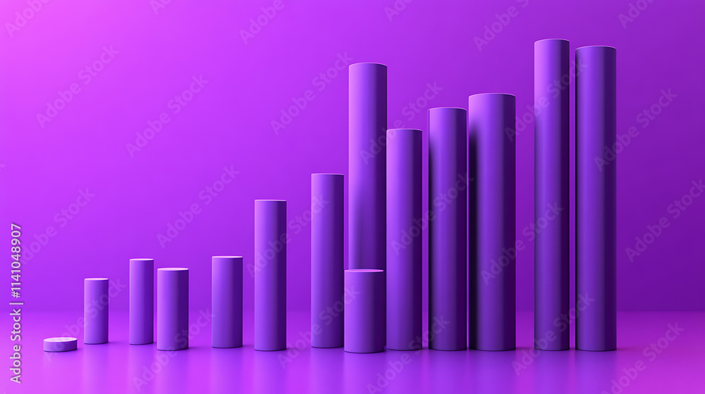 Aufkleber cryptocurrency market trends: comprehensive bar graph analysis of stock exchange indices on a vibran