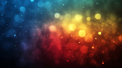 Dark blue, red and yellow spectrum gradient background with blur effect