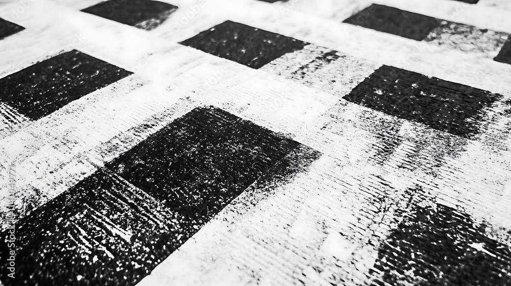 Poster detail of black and white texture and background on photocopy paper