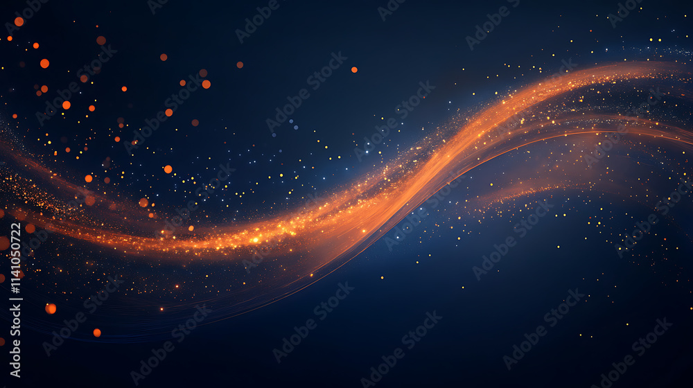 Leinwandbilder Abstract digital background with glowing lines and dots forming a network, black backdrop with green highlights