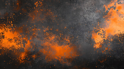 Black orange grey bokeh, a normal simple grainy noise grungy empty space or spray texture, a rough abstract retro vibe shine bright light and glow background template color gradient