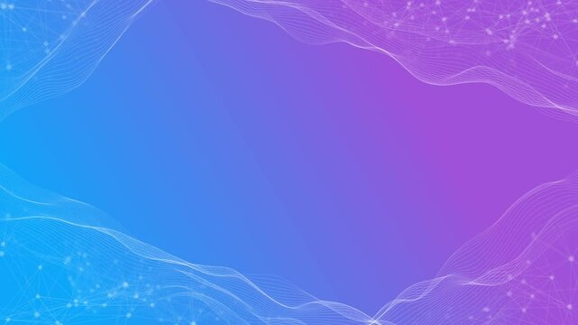 business Global network corporate particles presentation broadcast background. abstract binary big data, deep machine learning, artificial intelligence, virtualization presentation digital technology