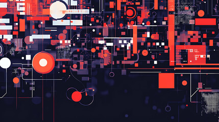 Obraz premium Dynamic qr code visualization: a modern take on information graphics