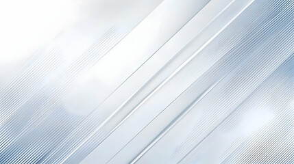 Obraz premium Abstract diagonal lines background with light gray and white shades, creating a modern and clean design.