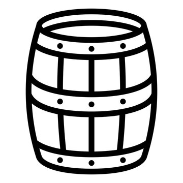 recommend clip art: Wooden Barrel outline icon alcohol storage