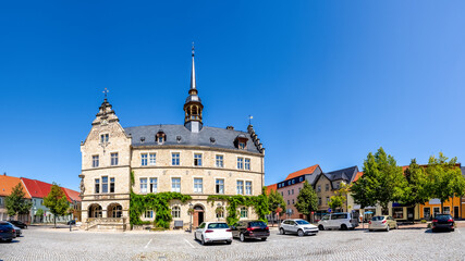 Rathaus, Luetzen, Sachsen, Deutschland 