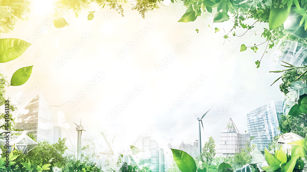 Poster circuit board pattern with white empty space in the center white background digital art style with c