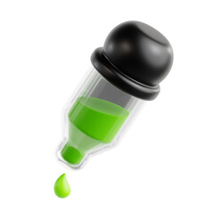 3D Icon of Color Picker. 3D Illustration of Graphic Design Tools. Creative Idea. UI Design. Art and Creativity