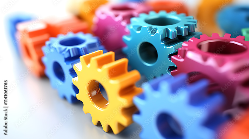 Aufkleber A business concept based on automation software technology and process systems