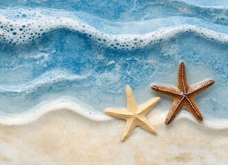 starfish on the sand