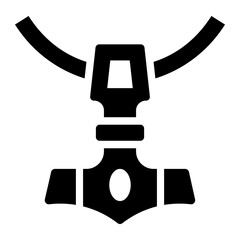 Necklace Amulet glyph icon accessory nordic viking