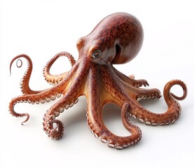 Fototapeta premium octopus on white