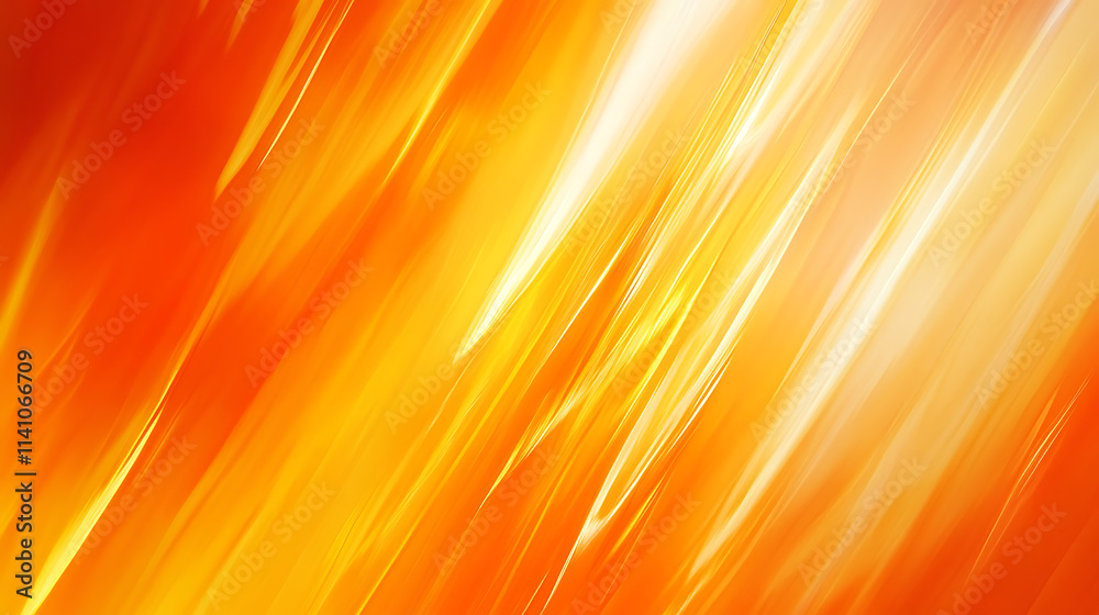 Aufkleber A vibrant orange gradient background with rays of sun, creating an atmosphere of warmth and joy