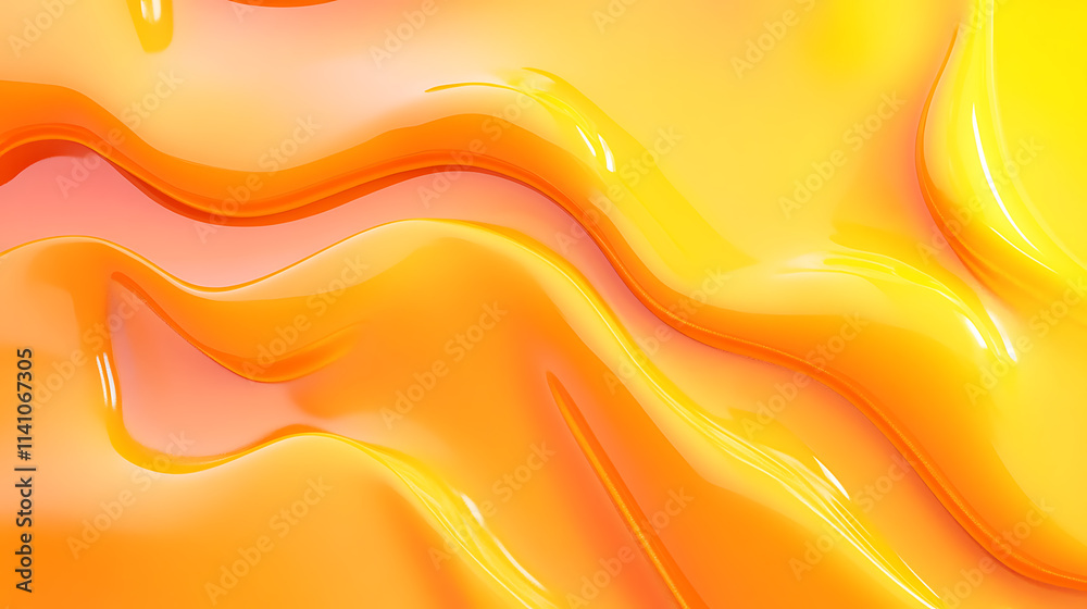 Poster abstract background with yellow and orange gradient