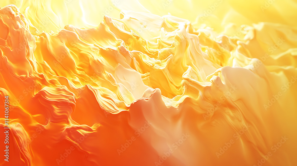 Poster abstract background with yellow and orange gradient
