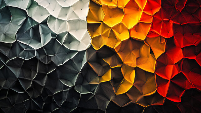 Abstract delaunay voronoi trianglify generative art background illustration