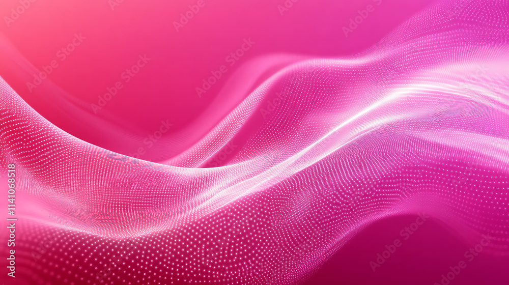 Poster abstract digital background with glowing lines and dots forming a network, black backdrop with green