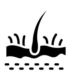 Hair Follicle Structure Icon