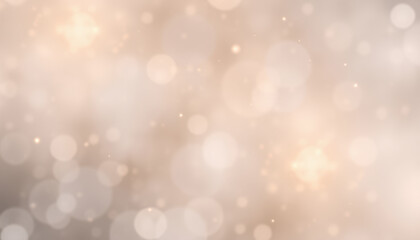 Obraz premium Abstract Beige Background With Soft Bokeh Lights