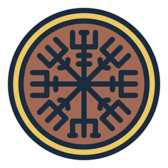 Vegvisir Compass filled line icon direction navigation