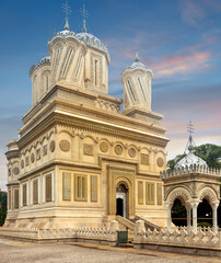 Obraz premium Curtea de Arges Cathedral, one of most beautiful and unusual temples of world