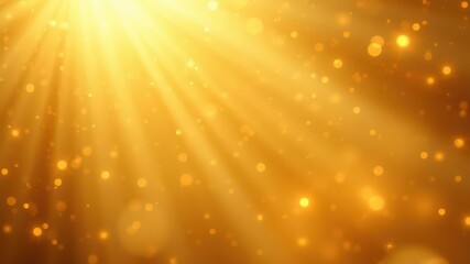 Golden light rays bursting through a heavenly scene, creating a stunning background, shimmering, blissful