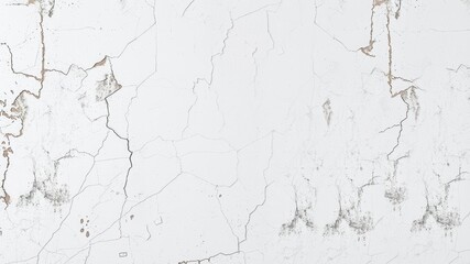 Rough and uneven surface of an aged white wall, background, texture, isolated