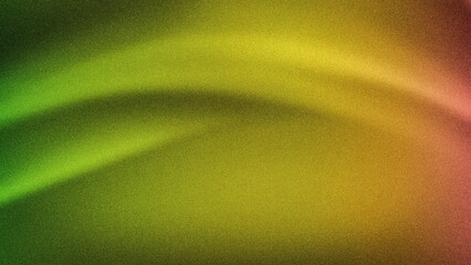 Abstract grainy 4K background featuring smooth gradients of green, yellow, and subtle red hues. Perfect for modern banners, wallpapers, and creative designs