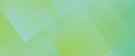 Light green wide banner background, blank template - abstract illustration